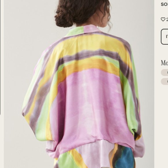 Rachel Comey Weir jacket, silk pink colors, Small - Picture 4 of 13